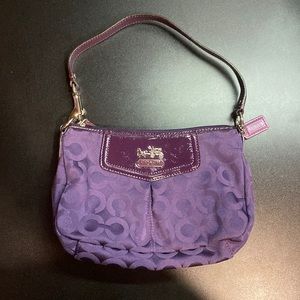 COACH Madison Op Art Top Handle Pouch